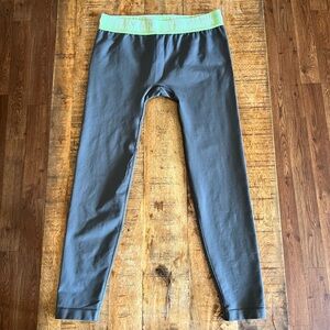 Gymshark Womens M Fit Seamless Legging Banded Gym Charcoal Gray Pant Athletic